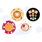 Серия иллюстраций для подставок под кружки, заказчик «Синержи»